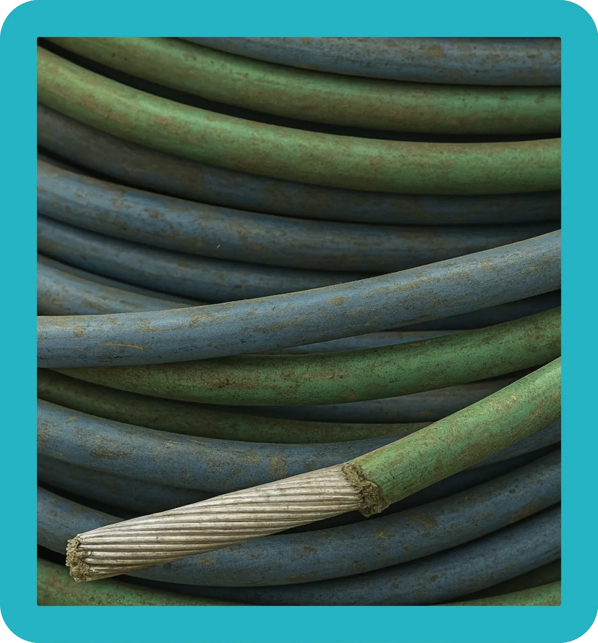 Aluminium Wire PVC Coils of aluminium wire PVC