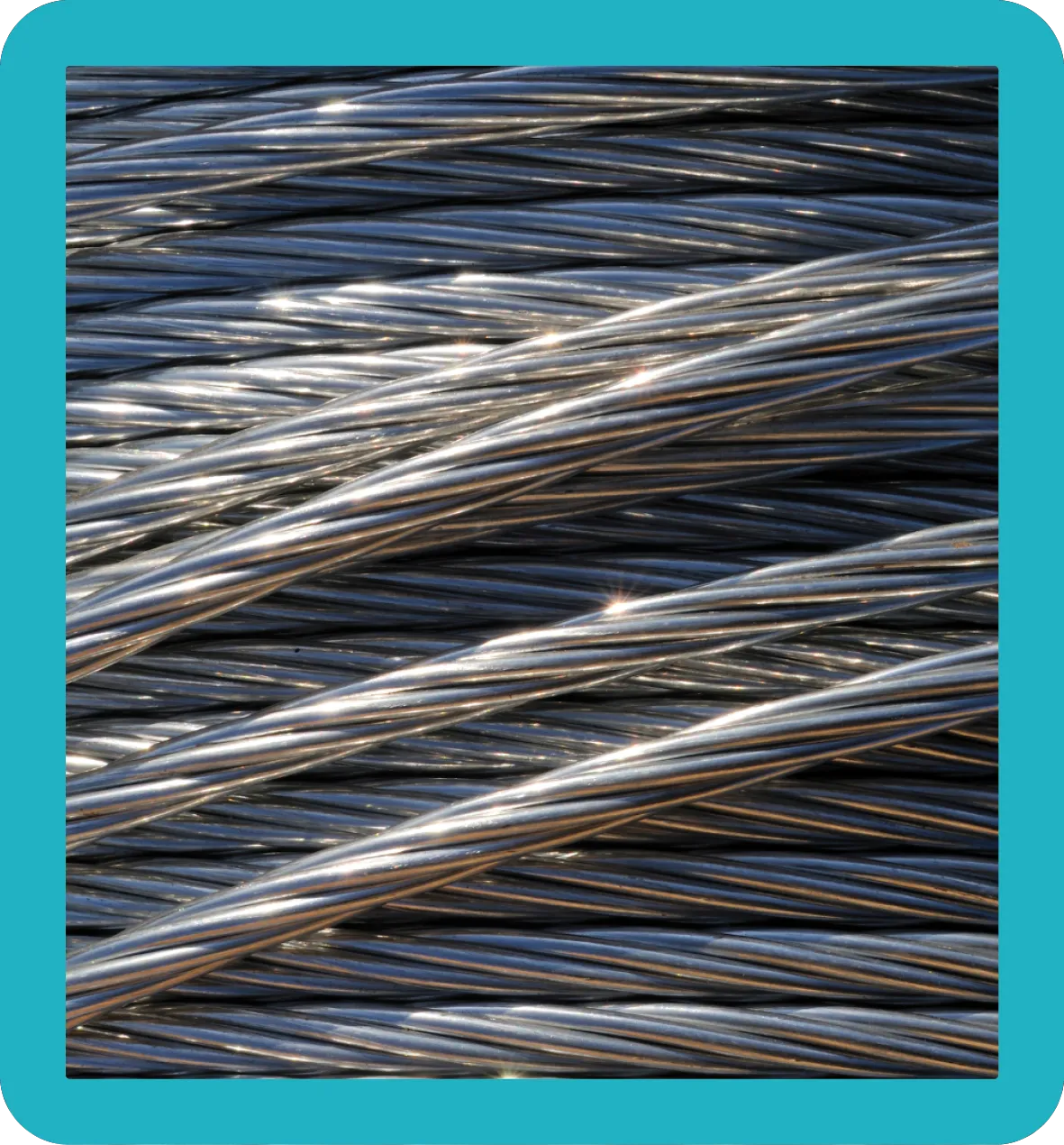 Aluminium Wire Tightly wound up coil of Aluminium wire.
