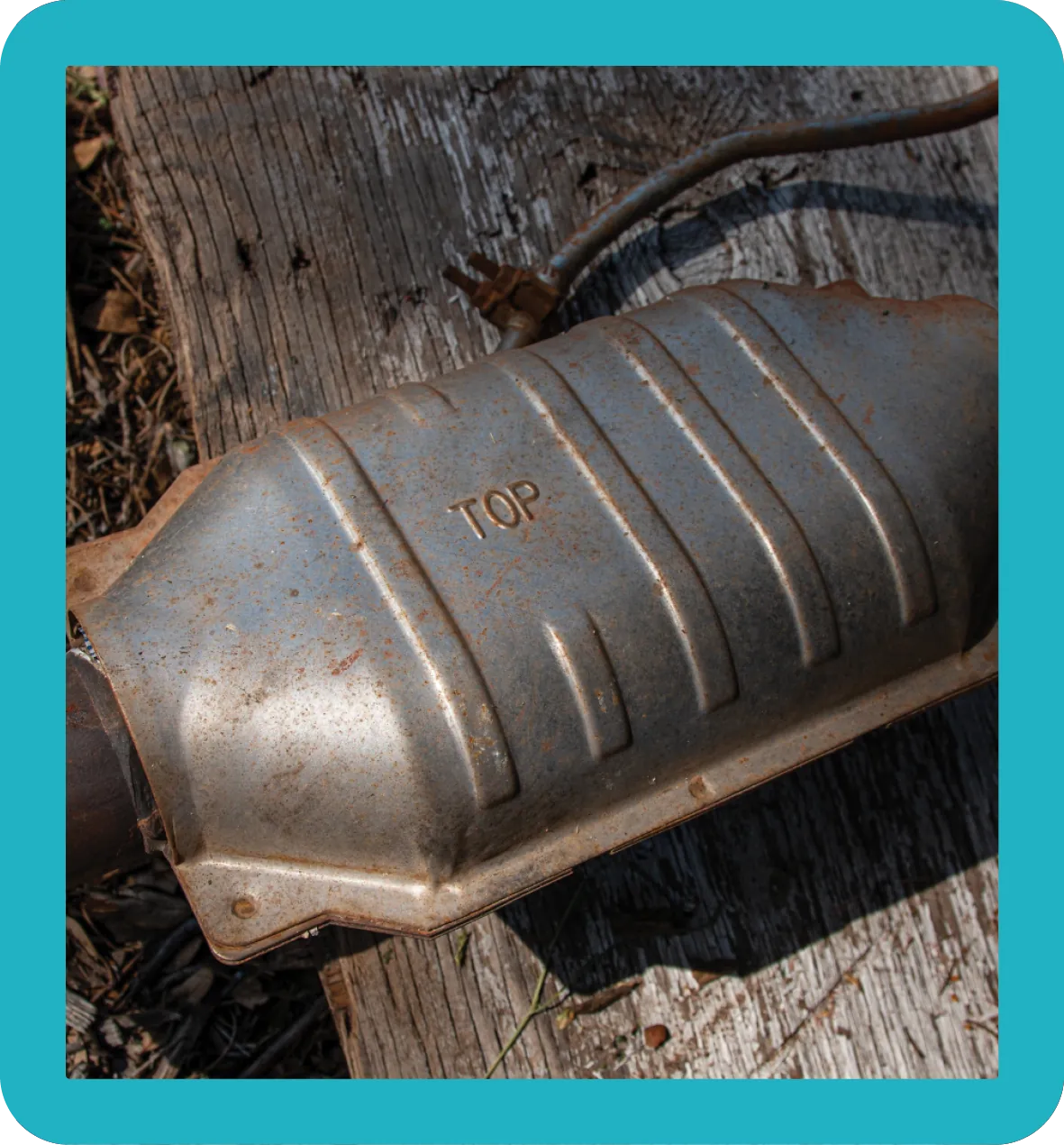 A full catalytic converter ready for processing and recycling.