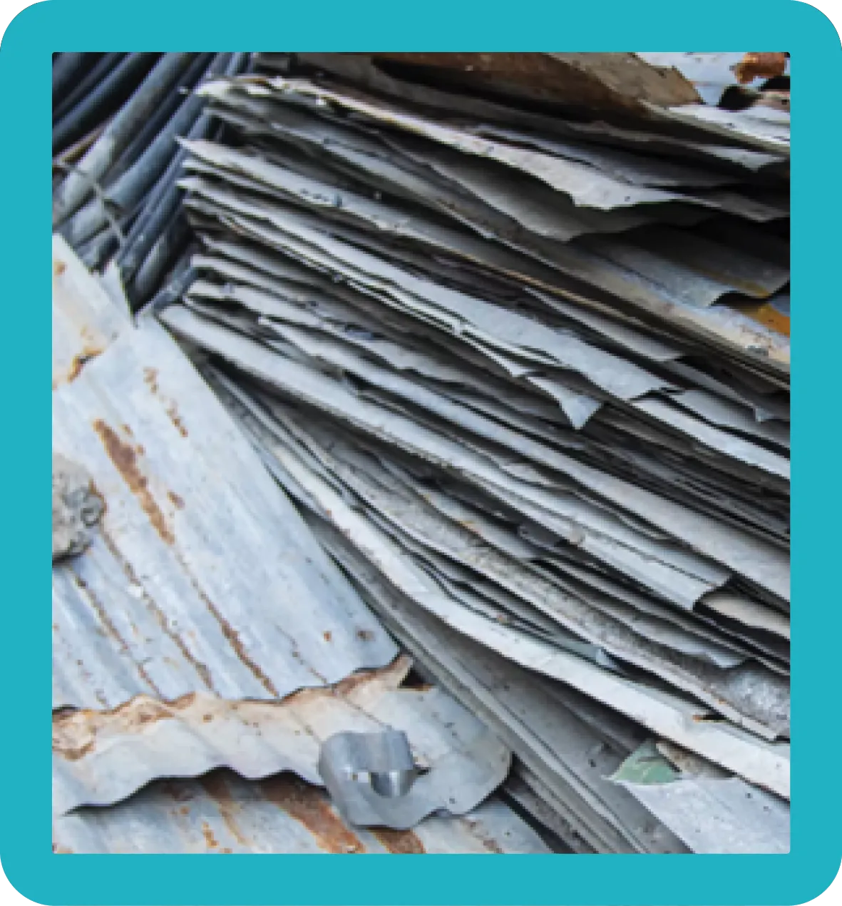 Light Gauge1 Pile of sheets of light gauge 1 steel.