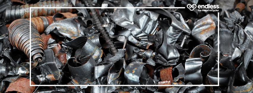 A pile of scrap metal swarf in Auckland