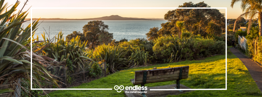 Park bench in Auckland