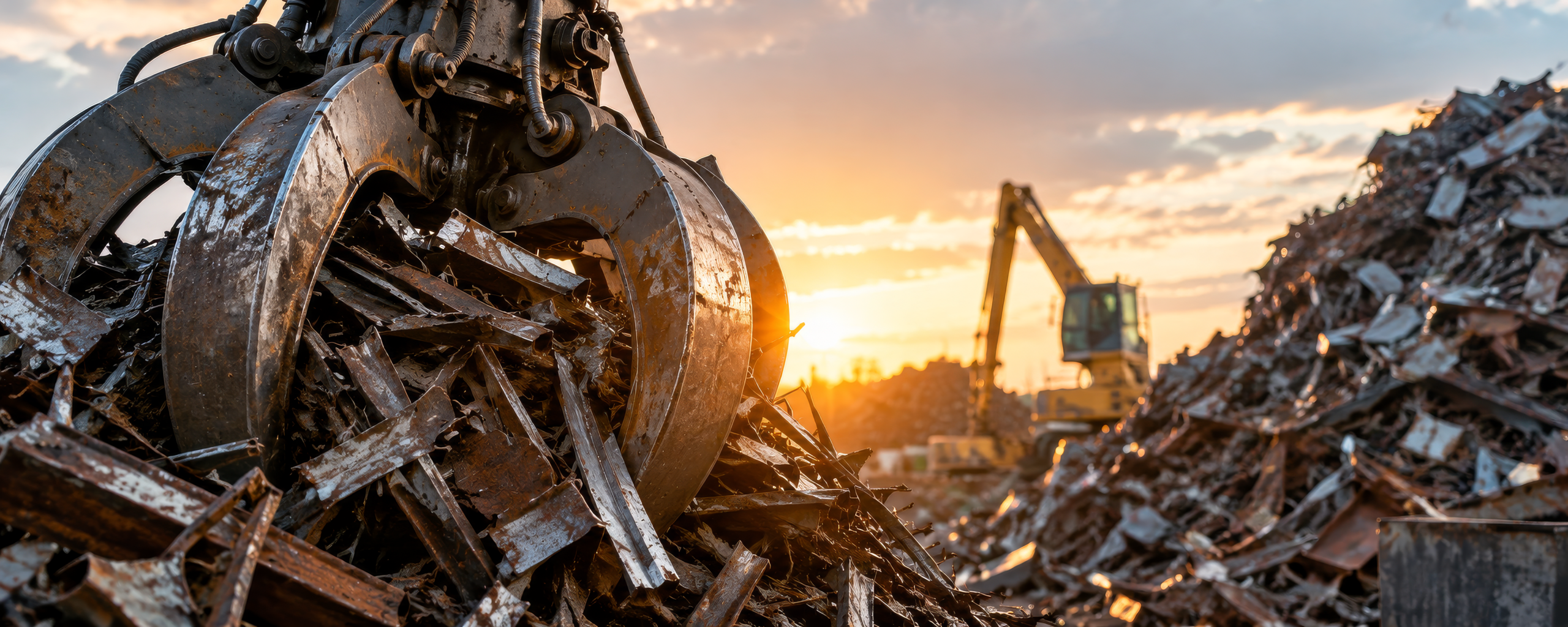 steel in Auckland scrap yard