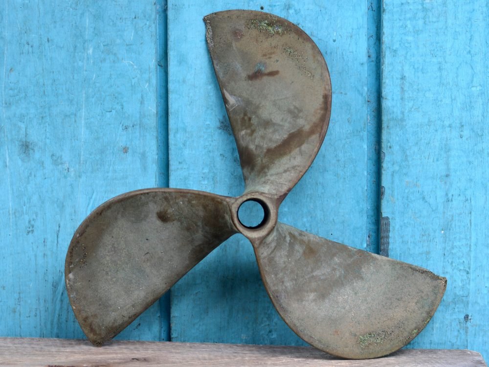 Bronze gears close-up