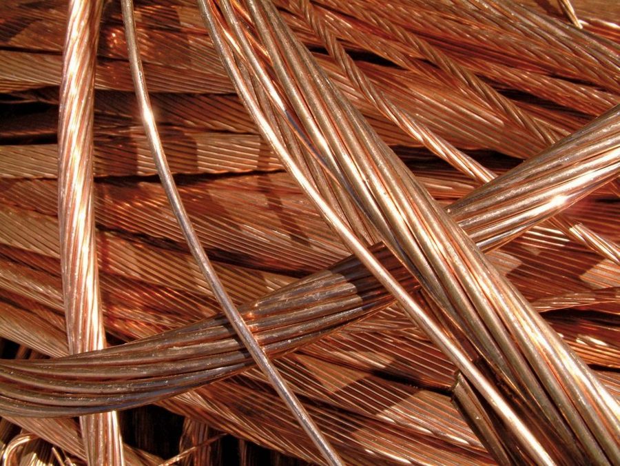 Clean bright copper conductor — bright orange-red, no oxidation, no contamination