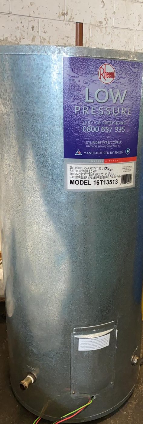 copper hot water cylinder — 2
