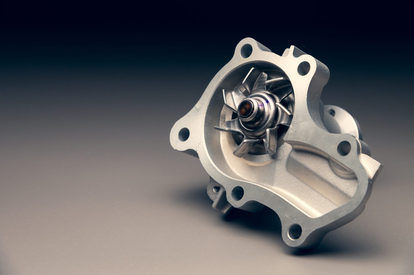 water pump — steel shaft and impeller