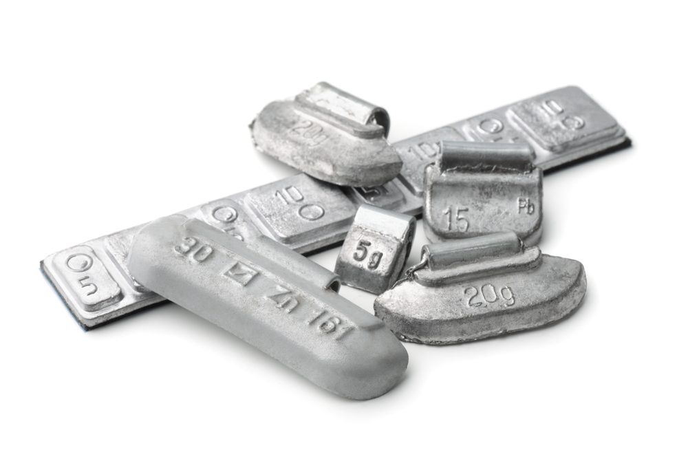 lead wheel weights — 1